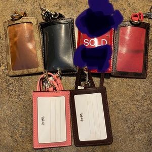 Coach lanyard lot of 5